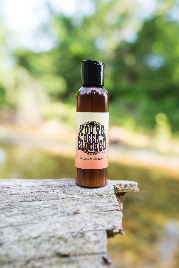 Tallow Sunscreen - you've been blocked - 4oz. bottle
