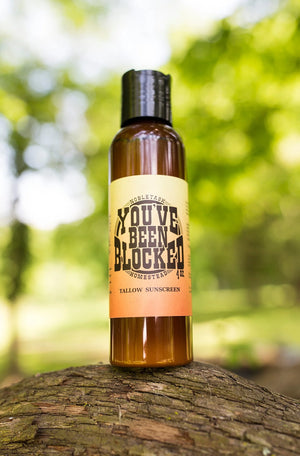 Tallow Sunscreen - you've been blocked - 4oz. bottle