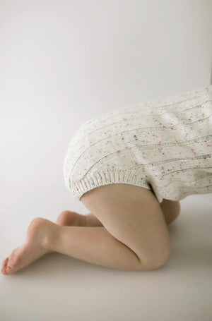 Wide Knit Ribbed Onesie - sprinkle